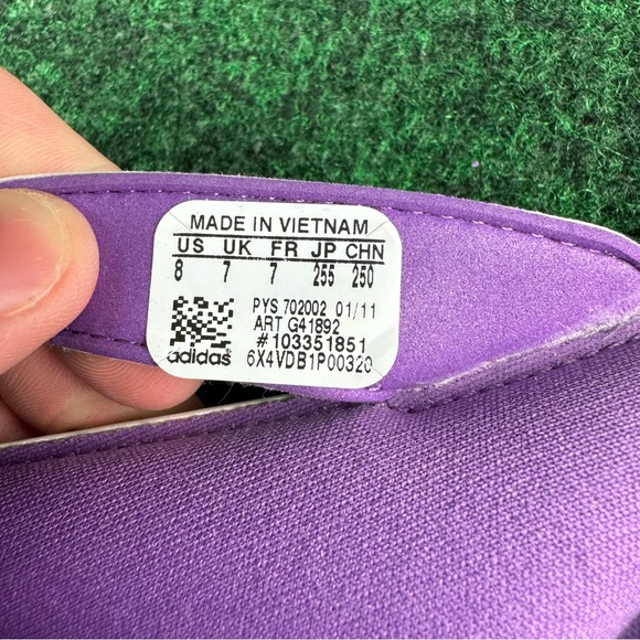 Adidas Fit Foam Juuvi Flip Flops Women's Size 9.5 Sandals Thong Purple (Men’s 8) - Picture 8 of 8
